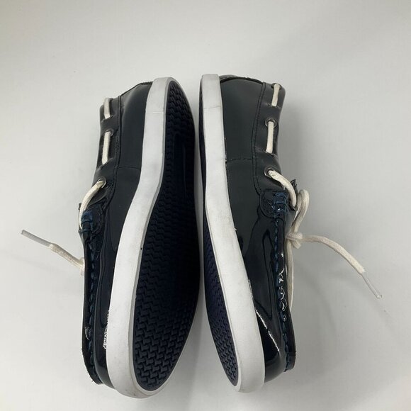 Cole Haan Womens Nantucket Camp Moc Slip On Lace Navy Blue W05747 Size 8B - Picture 4 of 10